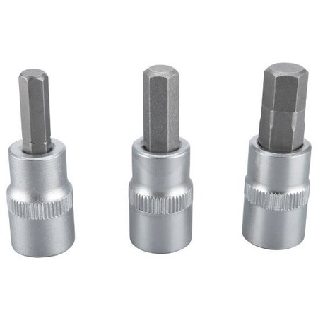 PERFORMANCE TOOL 3-Pc Brake Caliper Hex Bit Set Hex Bit Socket, W1336 W1336